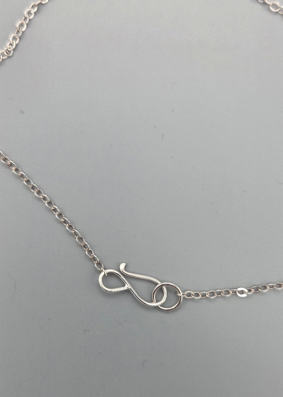 Mixed Metal Twig Necklace with Water Forged Petals