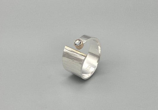 Wrap Ring, Mixed Metal, Natural Spinel