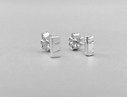 Cross Textured Post Earrings