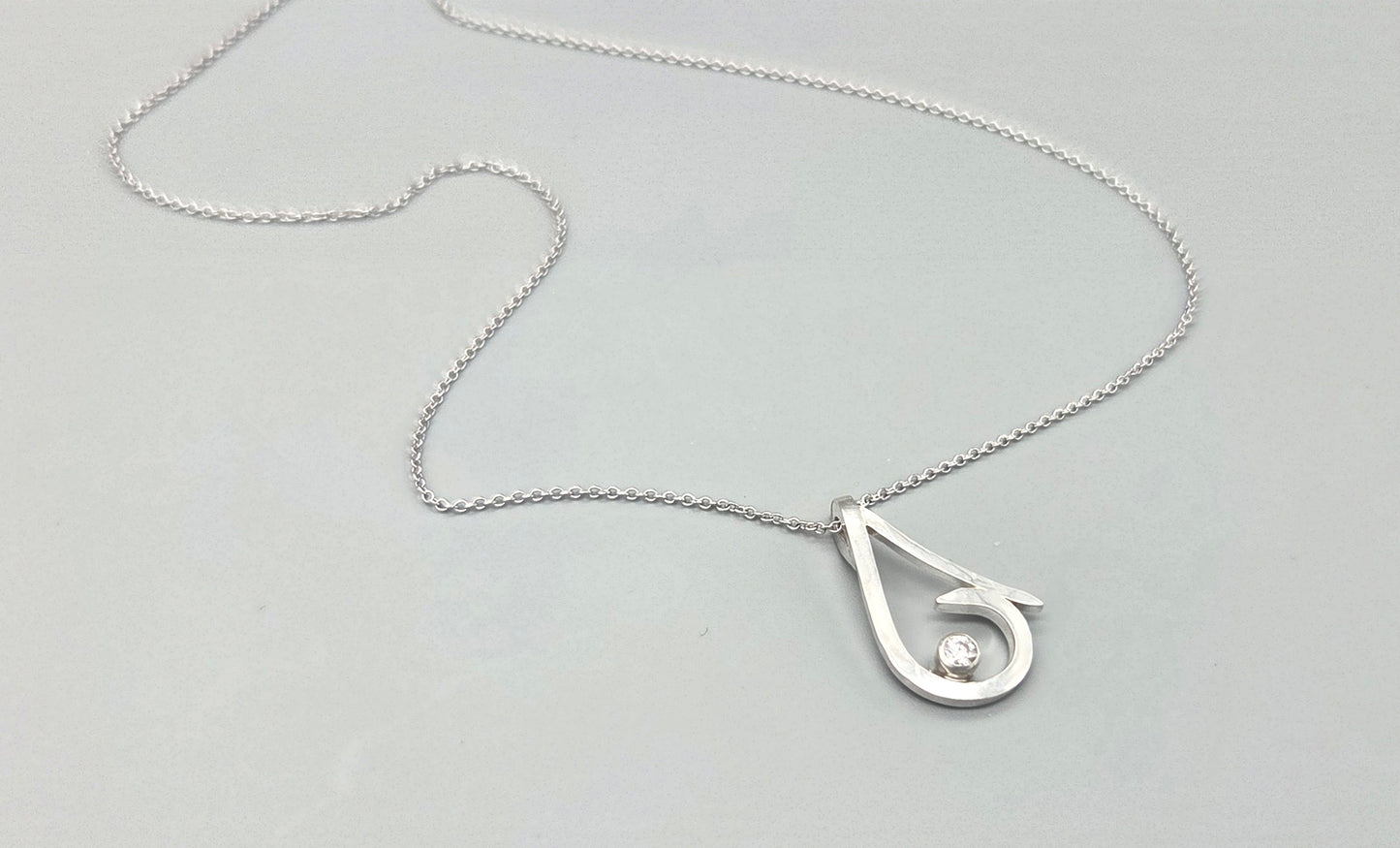 Ampersand Moissanite Pendant