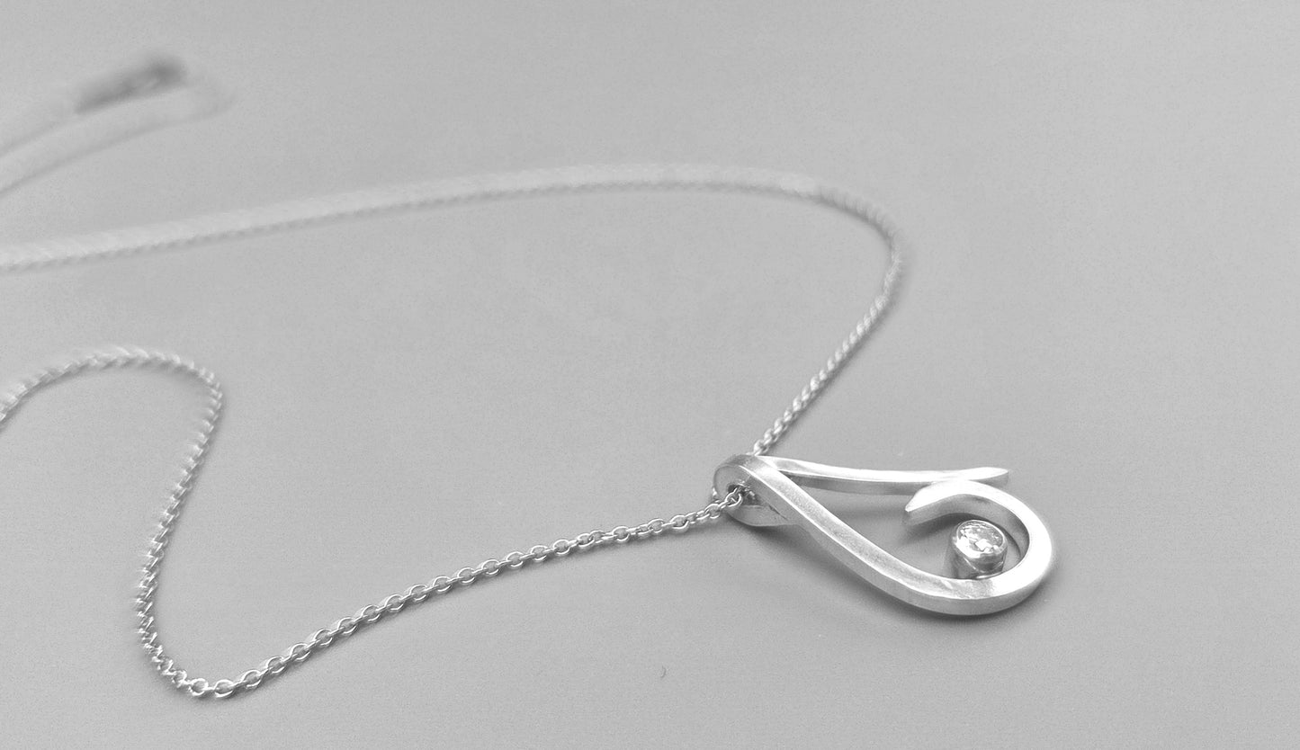 Ampersand Moissanite Pendant