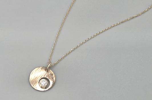 Asteria Gold and Diamond Pendant