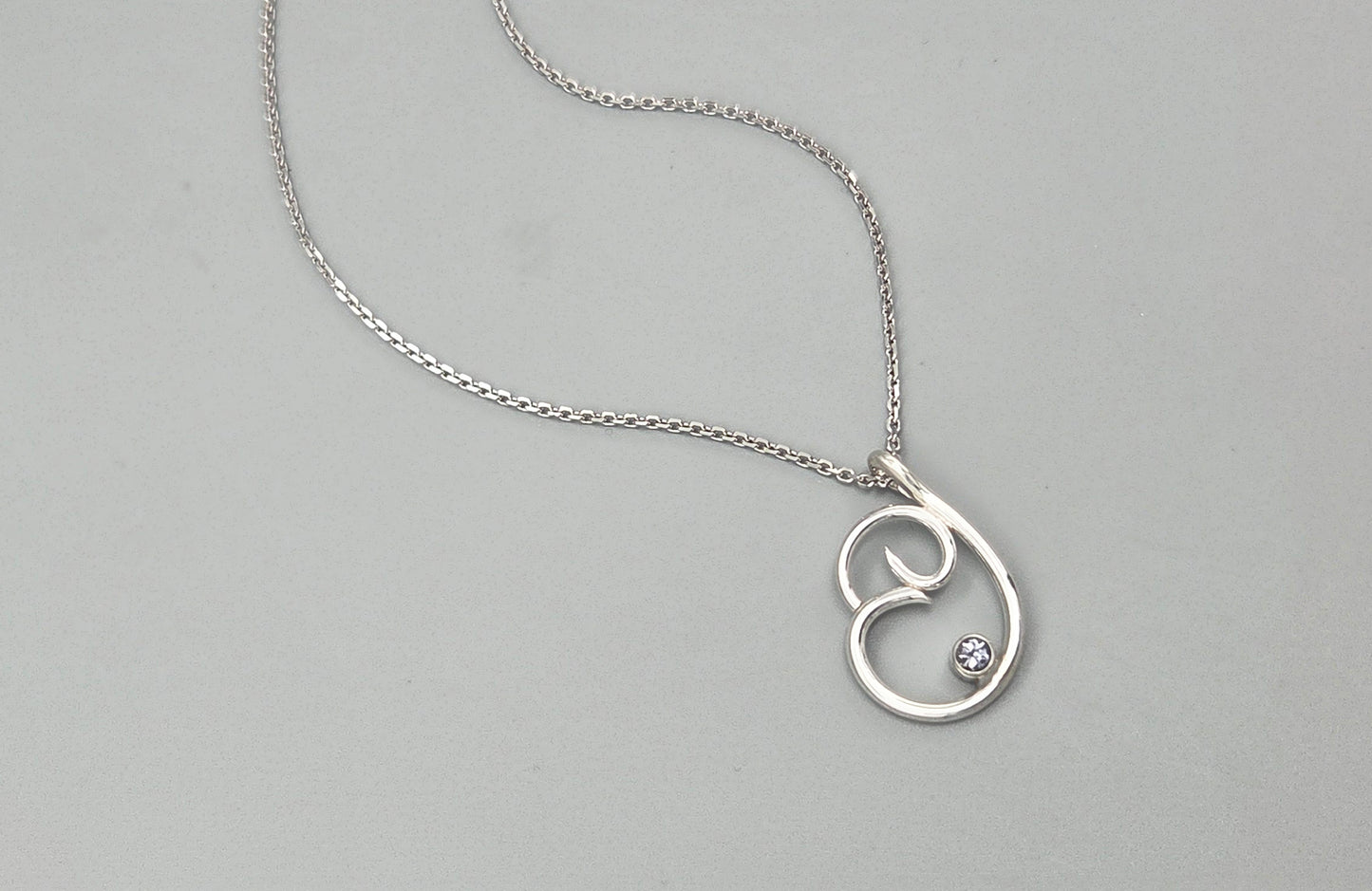FreeForm Pendant with Natural Spinel