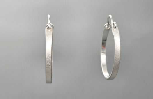 Frosted Classic Hoops - 25mm