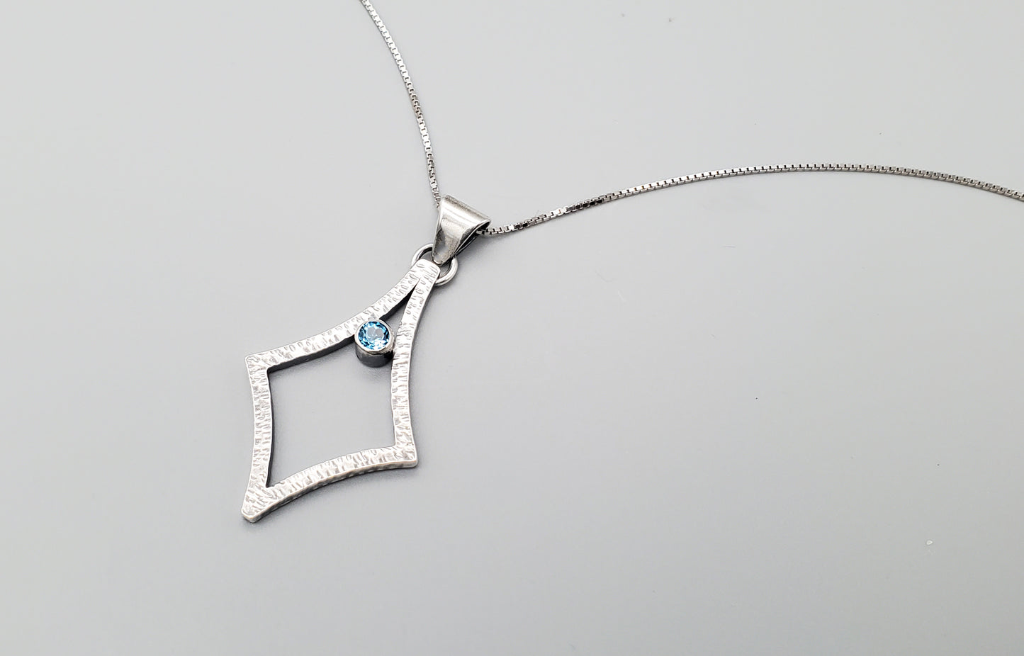 Mythology Pendant with Swiss Blue Topaz