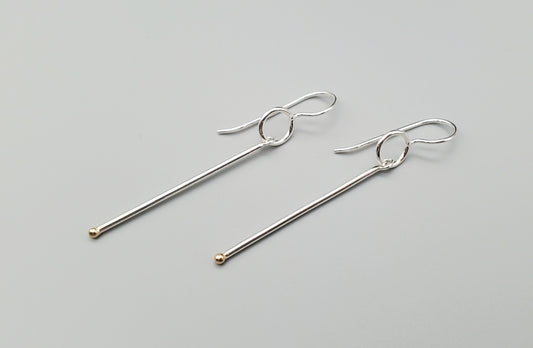 On Point Mixed Metal Earrings