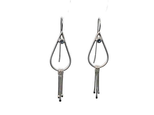 Teardrop Fringe with London Blue Topaz