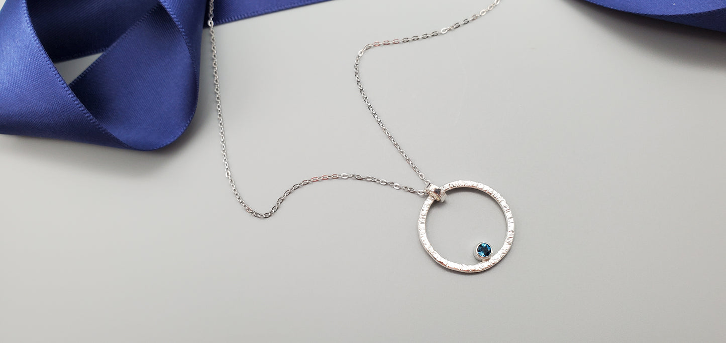Sunburst with London Blue Topaz