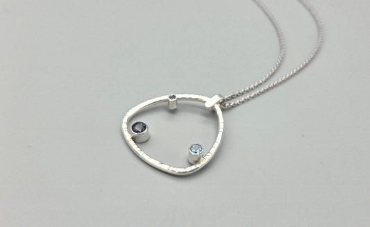Trillion Blues Pendant