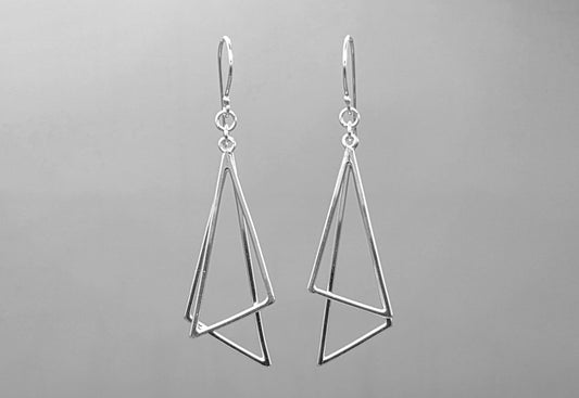 Double Angle Dangle Earrings