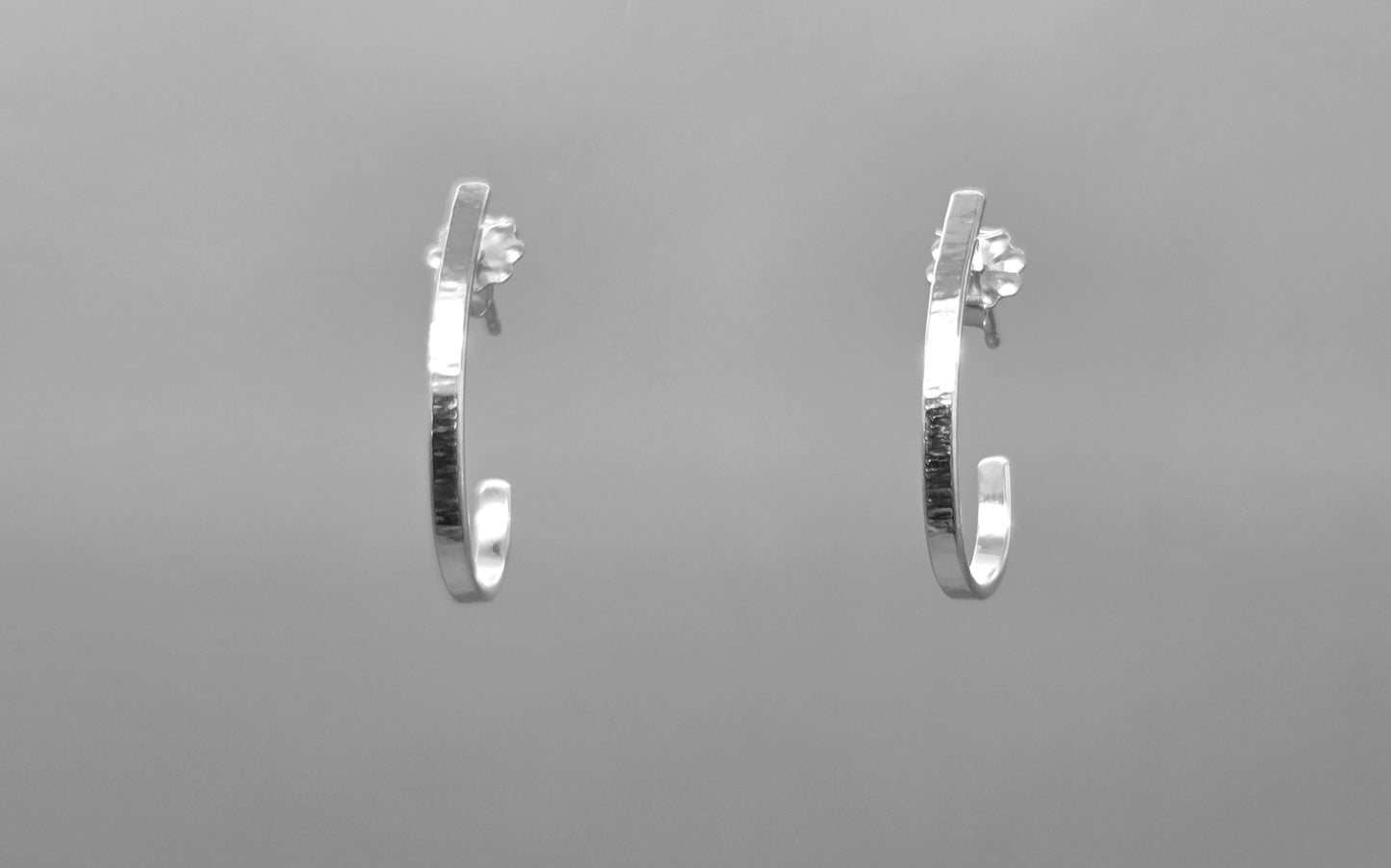 Half Hoop Post Earrings