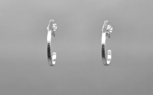 Half Hoop Post Earrings