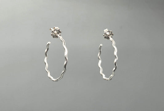 Playful Hoops - Post Earrings