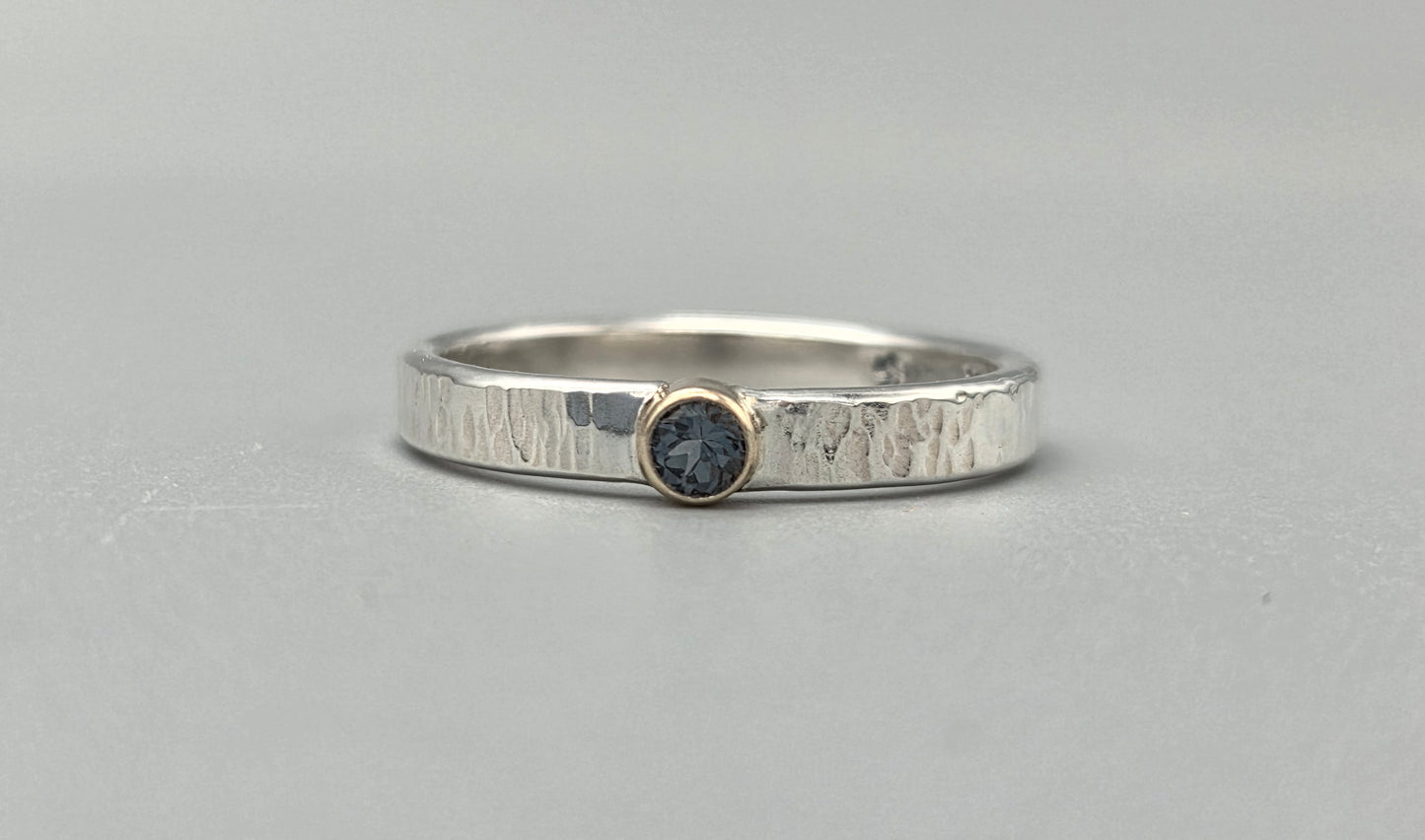 Textured Mixed Metal Spinel Ring