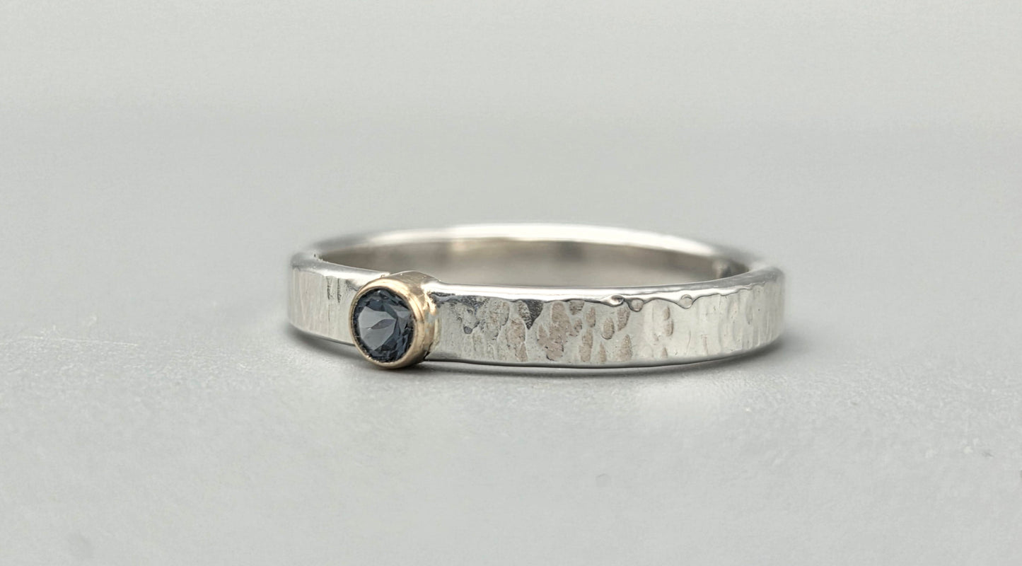 Textured Mixed Metal Spinel Ring
