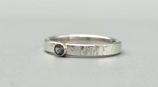 Textured Mixed Metal Spinel Ring