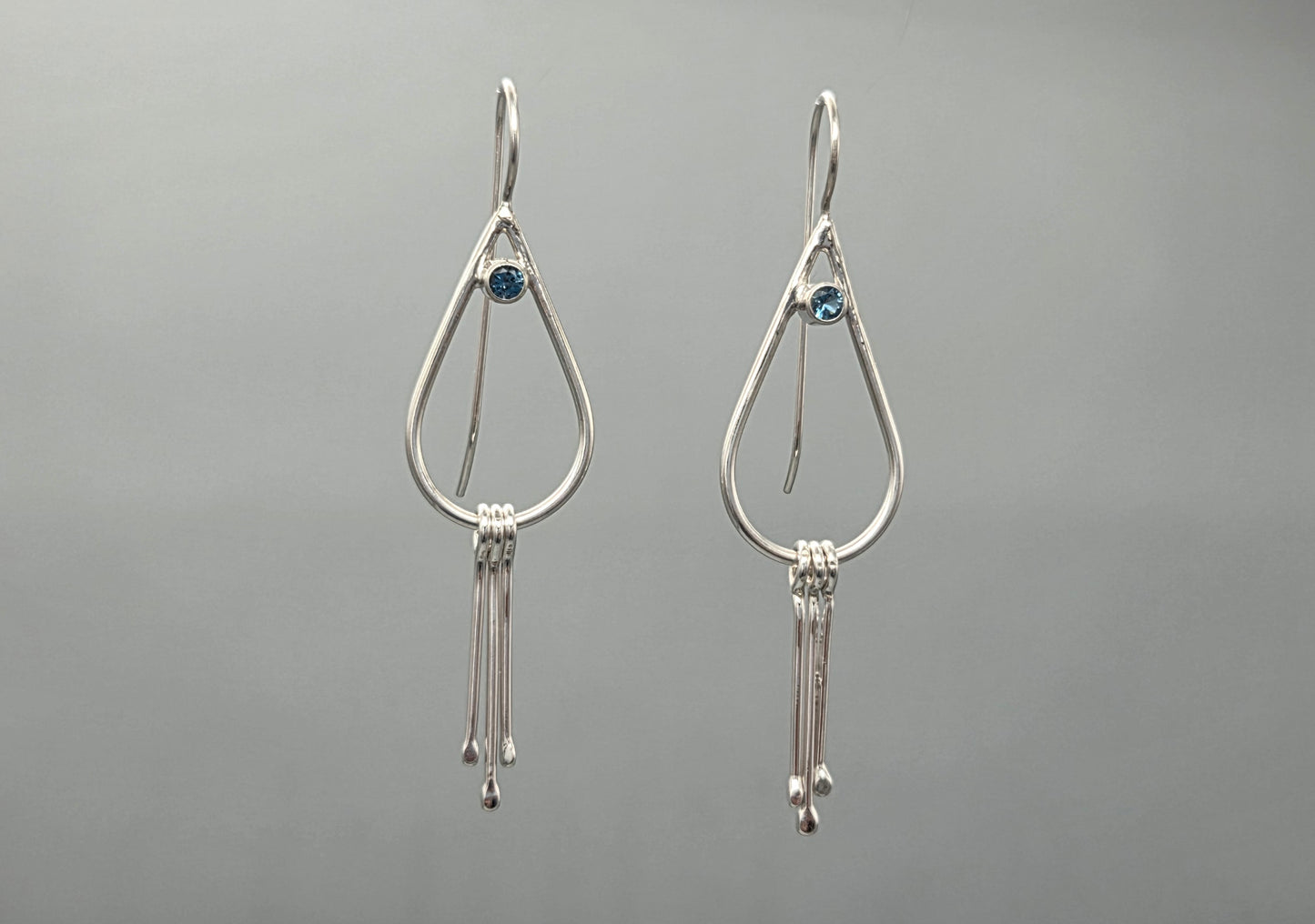 Teardrop Fringe with London Blue Topaz