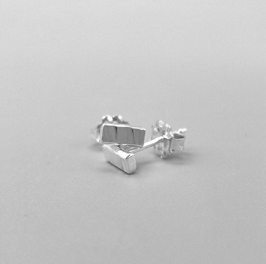 Cross Textured Post Earrings