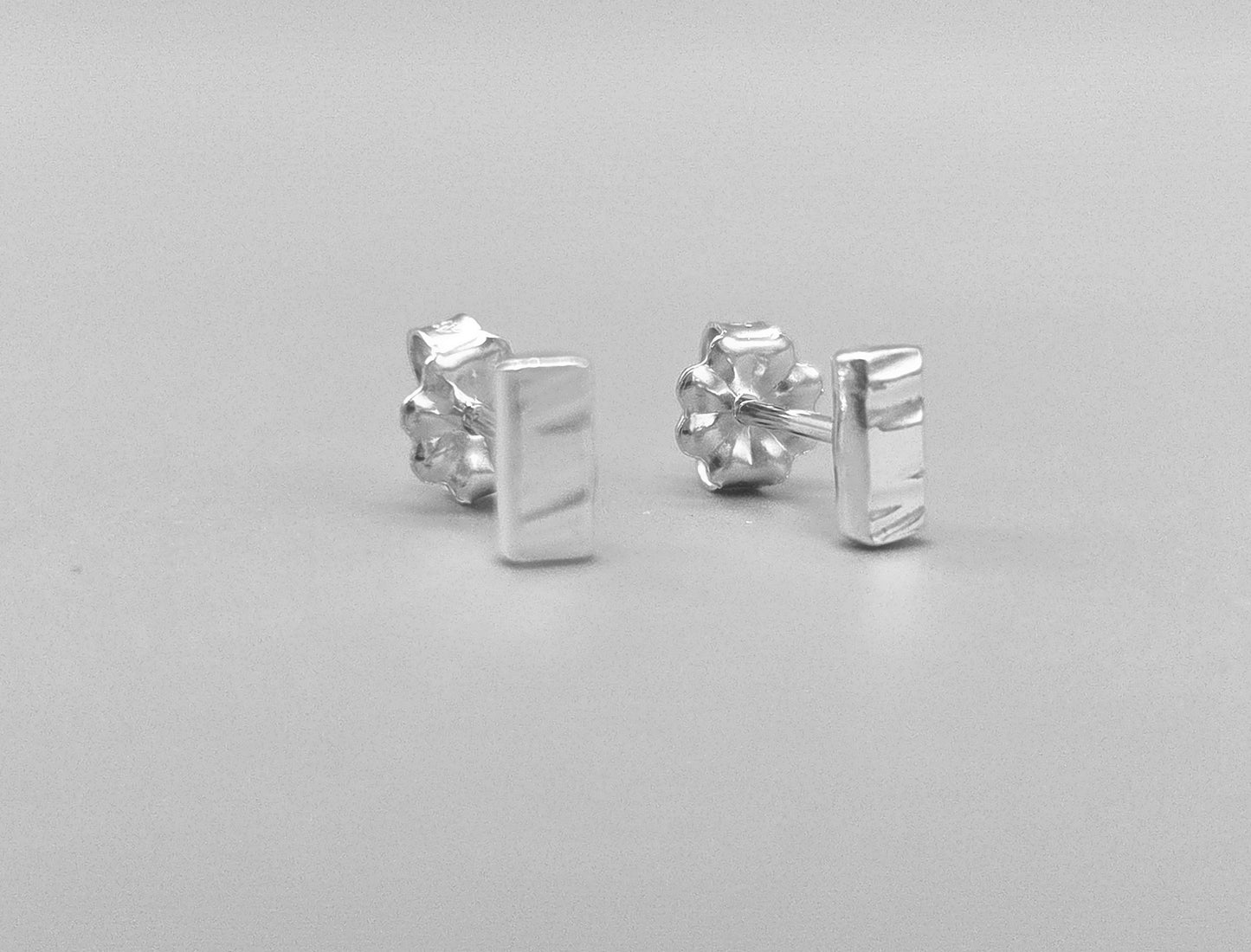 Cross Textured Post Earrings