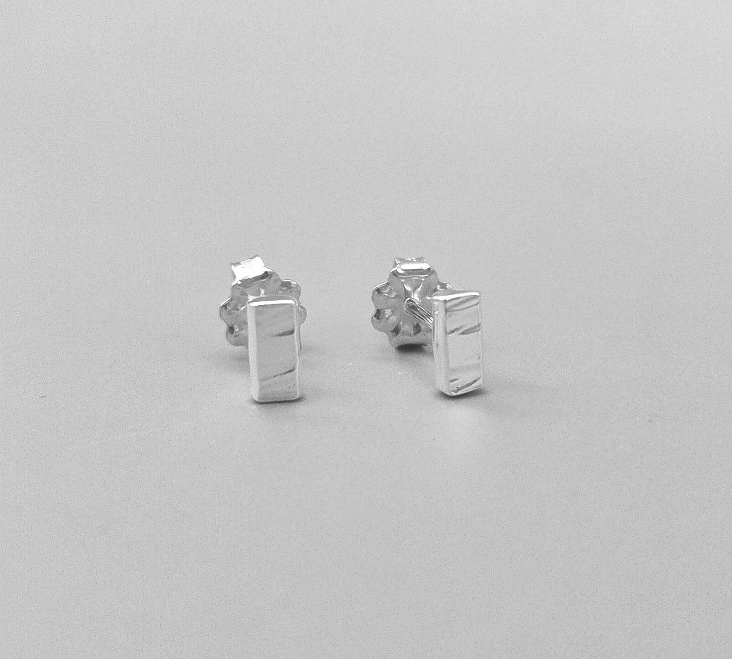 Cross Textured Post Earrings